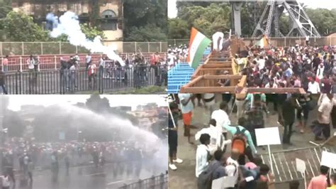 Kolkata ‘Nabanna Abhijan’ rally highlights: Police use water .